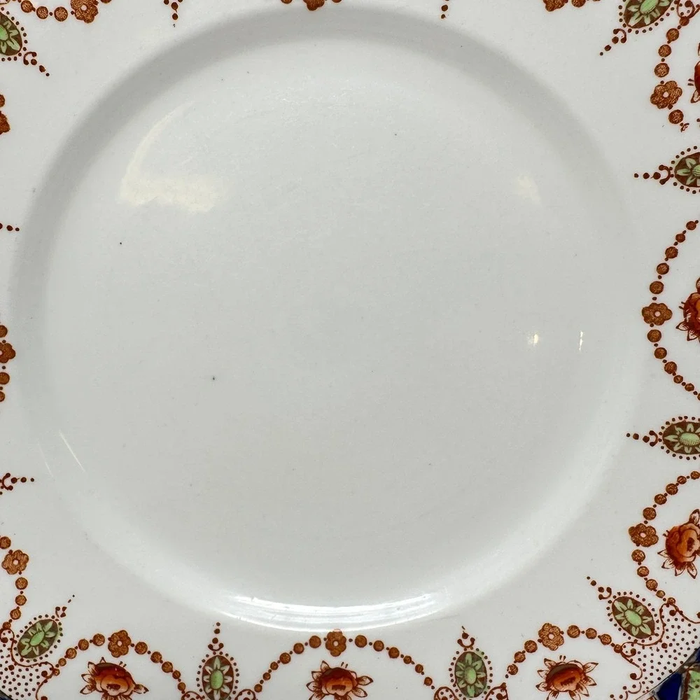 Vintage Gladstone China‎ Imari Floral Square Plate 9 Inch England